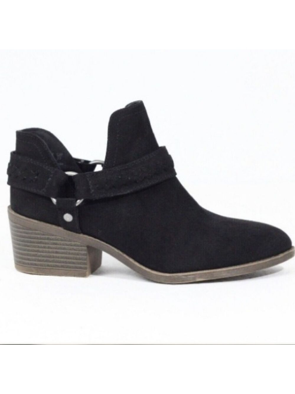 Fergalicious Black Suede Western Boots Size 7.5